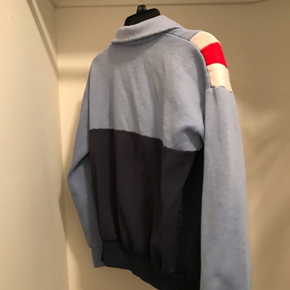 Vintage Adidas Asymmetric Racing Stripe Collar Zip-up Sweatshirt Lounge Jacket - Picture 4 of 9